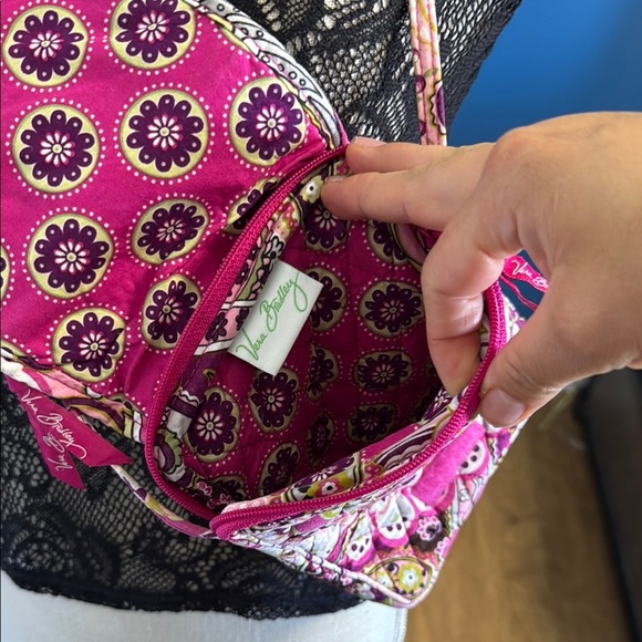 Vera Bradley Pink and Green Crossbody Bag - Picture 3 of 5